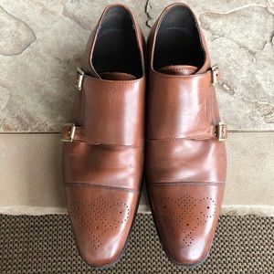 Saks Fifth Avenue double monk strap men’s shoes